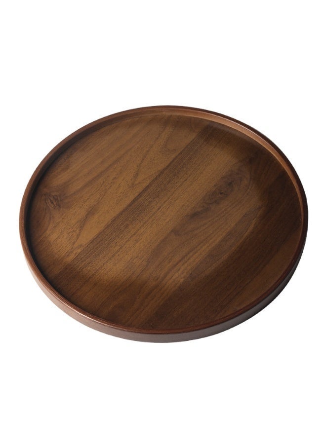 35cm خشب الجوز جولة تقديم صينية - الحبوب الطبيعية للتجمعات العائلية الرمضانية ، القهوة / الإفطار والديكور المنزلي - Image 5